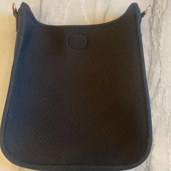 Black Neoprene Messenger Bag - Picture 2 of 3